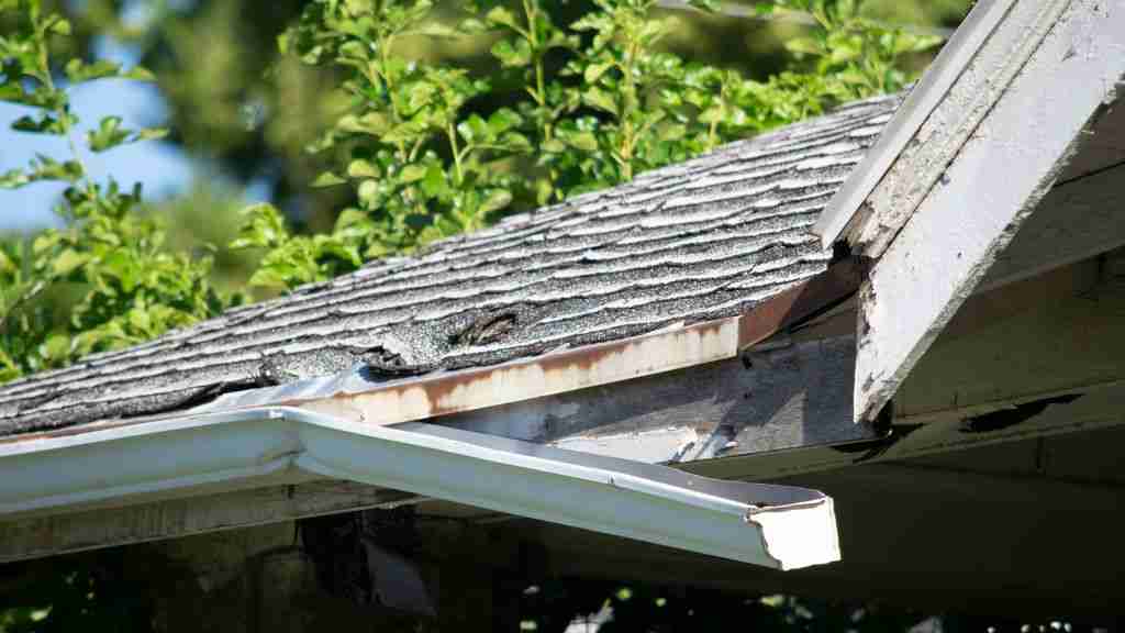 Extreme Hail Damage on a Roof in Central Texas Degraded asphalt shingles missing large amounts of granules