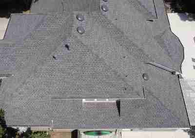 A full roof and gutter replacement on a residential home in Austin Texas with GAF Timberline HDZ shingles, and the complete GAF roofing system with a Silver Pledge 10 year workmanship warranty.