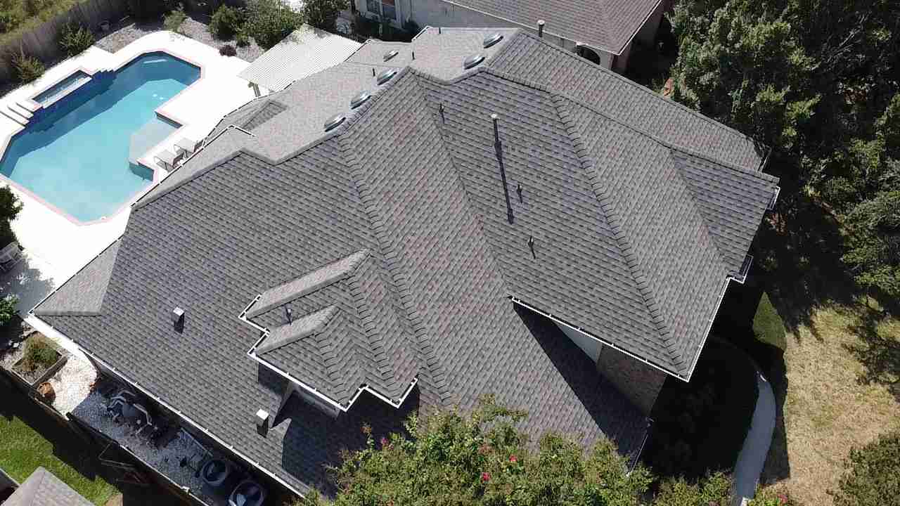 A full roof and gutter replacement on a residential home in Austin Texas with GAF Timberline HDZ shingles, and the complete GAF roofing system with a Silver Pledge 10 year workmanship warranty.
