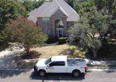A full roof and gutter replacement on a residential home in Austin Texas with GAF Timberline HDZ shingles, and the complete GAF roofing system with a Silver Pledge 10 year workmanship warranty.