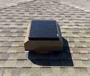 A solar attic fan by Attic Breeze