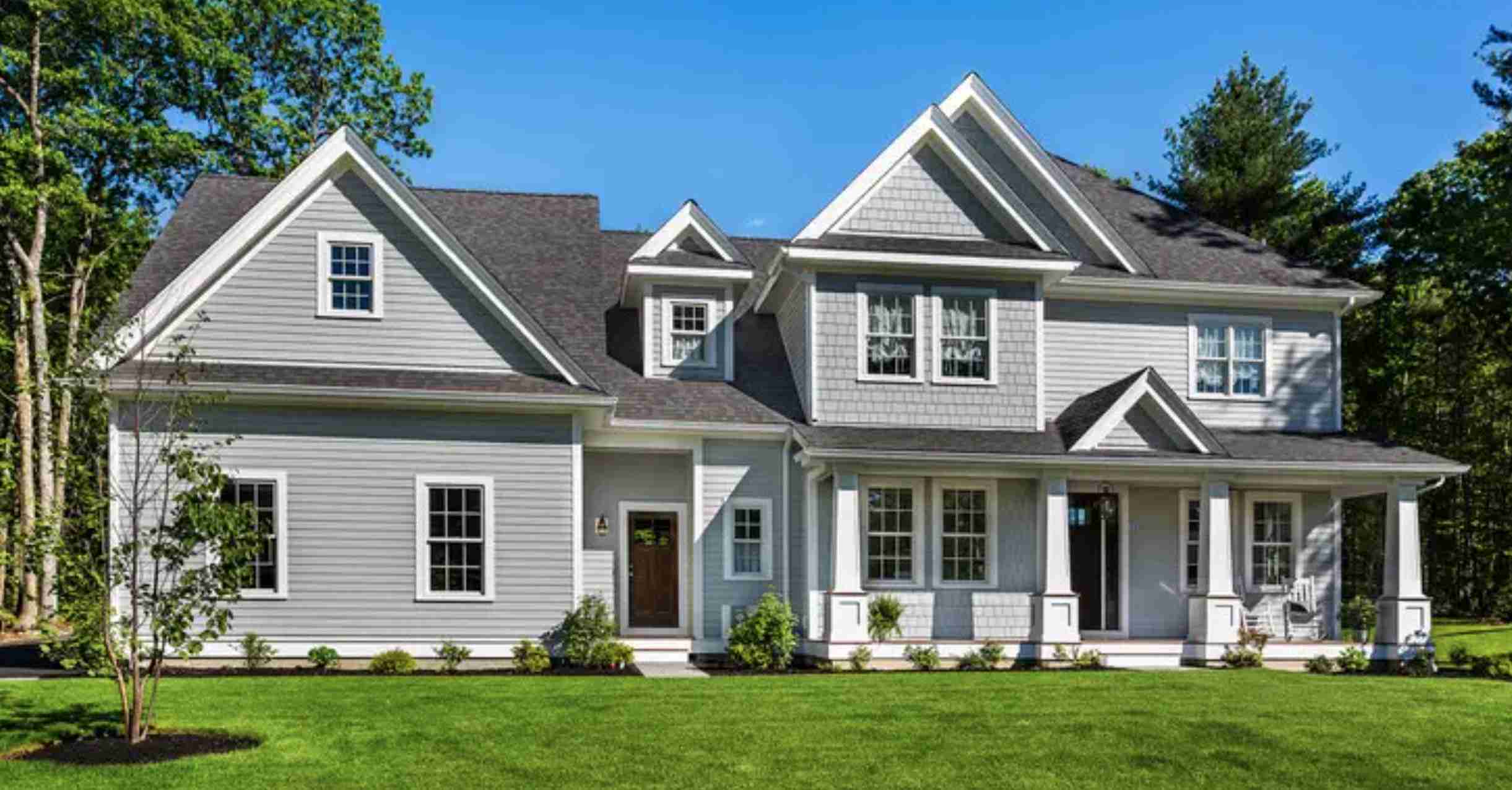 A beautiful home with fiber cement siding