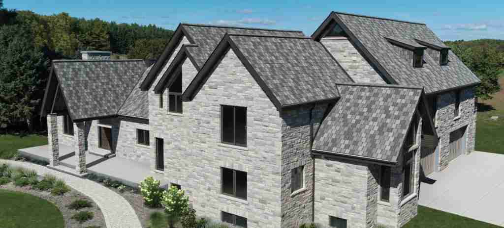 IKO Crowne Slate Shingles in Regal Stone