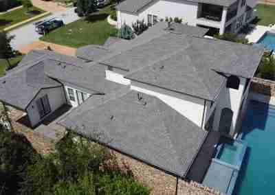 A new roof we installed on a home in Leander Texas using the GAF roofing system with Timberline HDZ shingles and a 10 year GAF Silver Pledge Workmanship warranty.