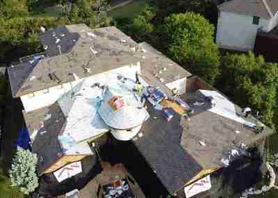 A new roof we installed on a home in Leander Texas using the GAF roofing system with Timberline HDZ shingles and a 10 year GAF Silver Pledge Workmanship warranty.
