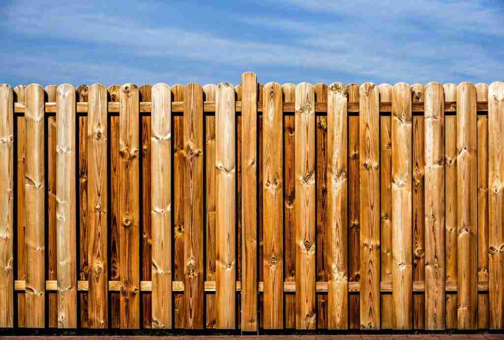 A beautiful shadowbox wood fence in Cedar