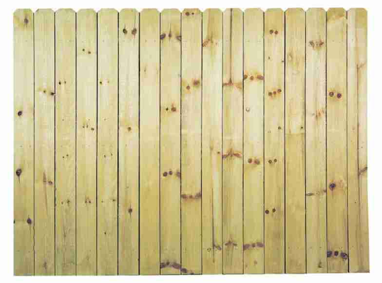 Pine wood dog-ear fence pickets