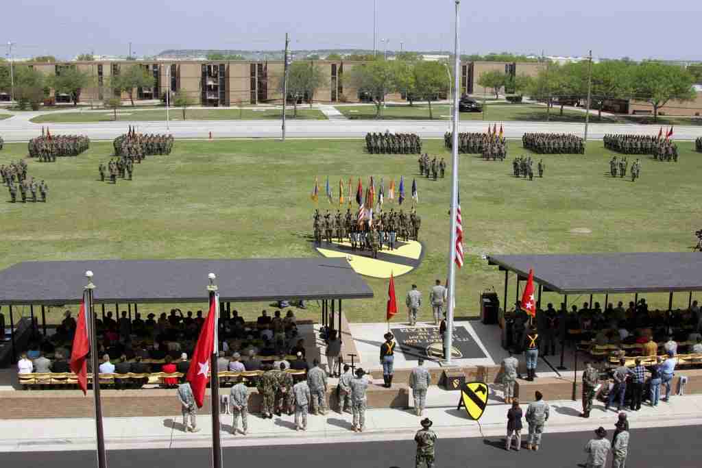 1st Cavalry Division Headquarters Ceremony Fort Cavazos Texas