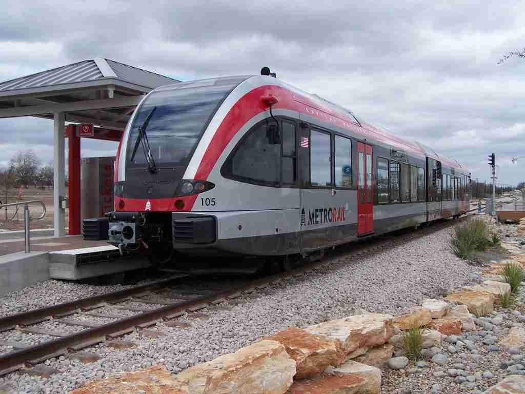 Cap MetroRail Train Station in Leander Texas