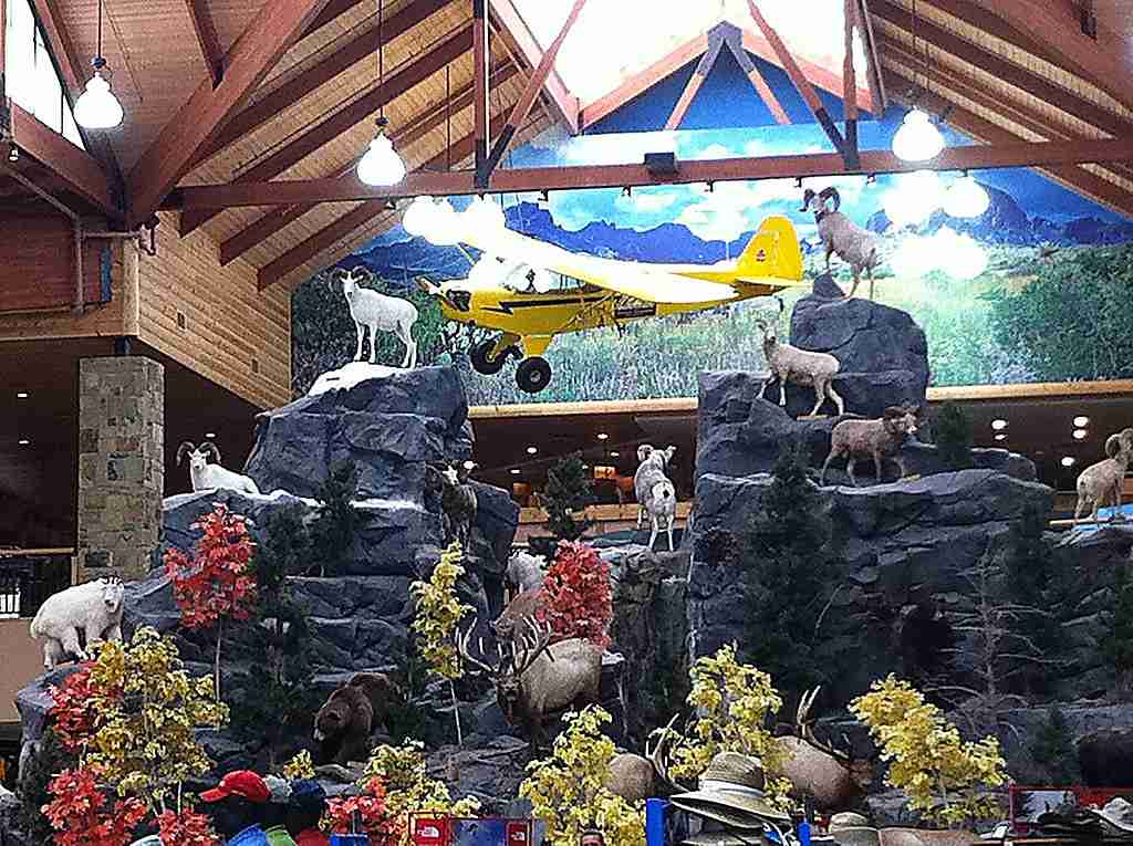 Inside the Cabela's outdoor store in Buda Texas