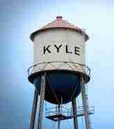 The old water tower in Kyle Texas