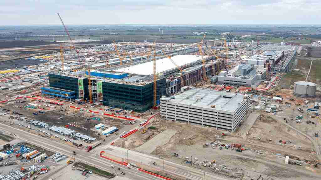 Samsung Semiconductor Plant Under Construction in Taylor Texas