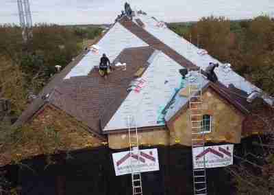 Roof replacement with GAF Armor Shield II Impact Resistant shingles in Round Rock Texas 11