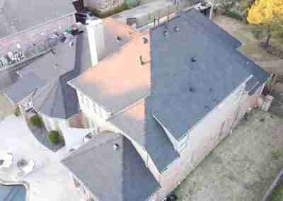 A roof repair and replace project we completed in Missouri City Texas using Charcoal Black GAF Timberline HDZ shingles.