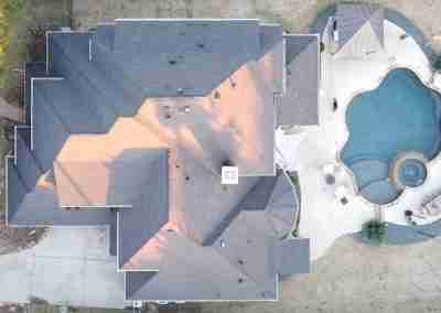 A roof repair and replace project we completed in Missouri City Texas using Charcoal Black GAF Timberline HDZ shingles.